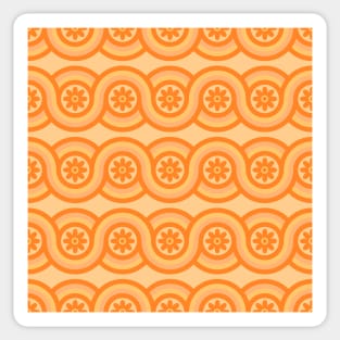 Retro Hippie Groovy Pattern Sticker